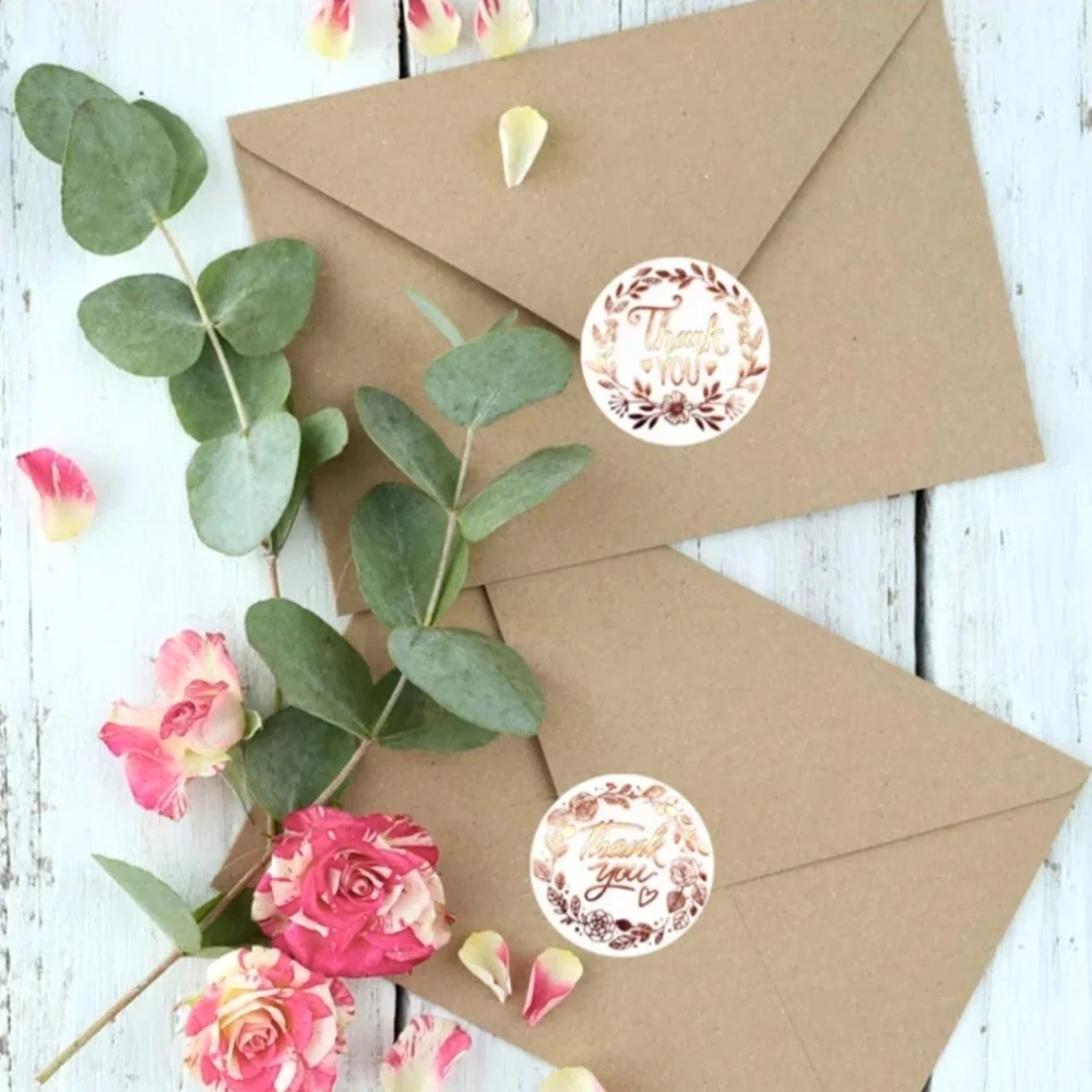 Brand new Thank you circle sticker 500pcs roll